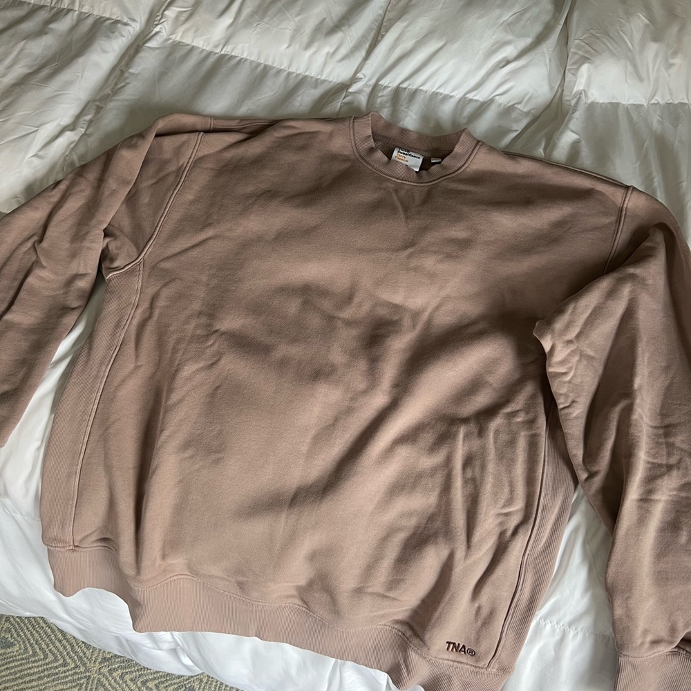 Aritzia TNA Boyfriend Crewneck- Terryfleece